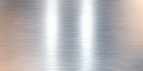 Poster - A smooth, brushed metal surface with reflective properties, showcasing a blend of light and texture.
