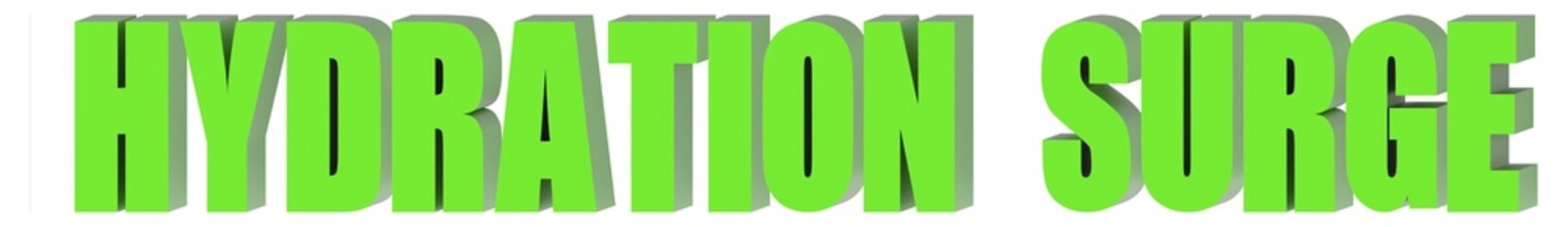 Poster - Hydration Surge - 3d text , 3d render