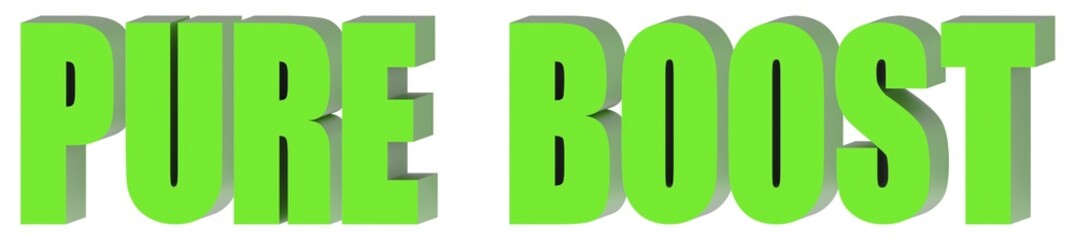Poster - Pure Boost - 3d text , 3d render
