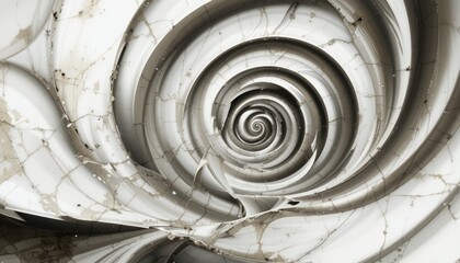 Poster - Spiral texture exploration abstract interior high-resolution image artistic environment close-up view conceptual design