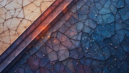 Poster - Captivating abstract textures and patterns digital art creation dynamic environment modern aesthetic close-up view visual inspiration