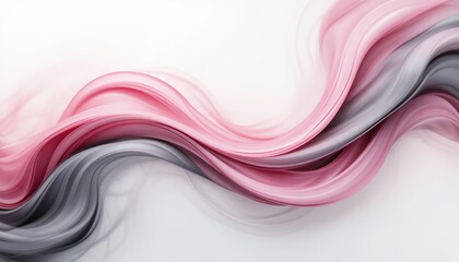 Poster - Flowing abstract design digital art soft colors ethereal background artistic interpretation for modern aesthetics