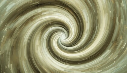 Poster - Dynamic swirling motion abstract art digital medium modern aesthetics soft earthy tones artistic perspective conceptual creativity