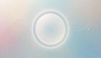 Poster - Abstract light sphere action digital art minimalist style soft colors ethereal environment for modern aesthetics
