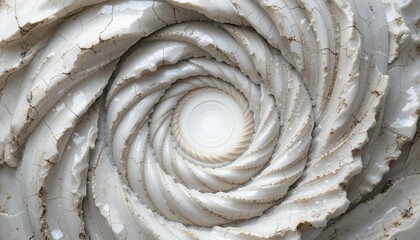 Poster - Dynamic spiral formation in abstract art contemporary gallery digital artwork minimalist environment close-up view endless motion concept