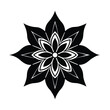 © PuspanjaliRani - lily flower ornamental mandala layout vector art silhouette