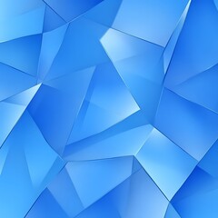 Poster - Abstract geometric pattern of fractured, light-blue crystals.  A seamless texture of overlapping, multifaceted shapes.  The design is cool, futuristic, and dynamic