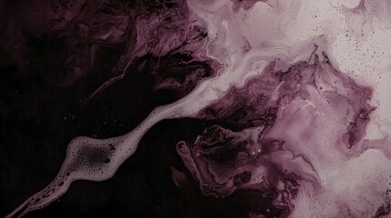 Poster - striking black and white liquid abstract imagery captured in harsh lighting with macro detail showca