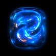 © Duit - Abstract glowing, energetic, swirling design.  Intricate, fluid, luminous shapes within a square container.  Dynamic, vibrant, futuristic style