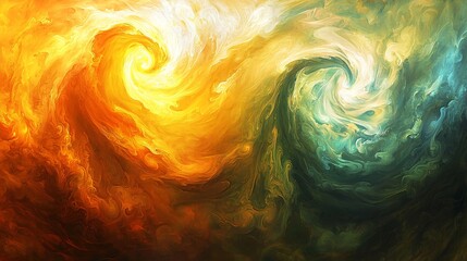 Poster - Dazzling colorful swirl capturing the essence of artistic expression with soft light diffusion creating an ethereal and dreamlike quality