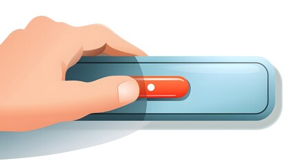Professional flat website buttons with hand mouse cursor for web design projects