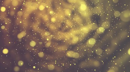 Poster - A blurry background adorned with sparkling gold glitter creating a magical and celestial atmosphere of time-warped energy and wonder