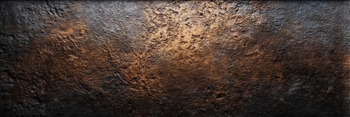 Poster - Dark Brown Textured Metal Background - High-resolution of a dark brown textured metal surface, ideal for backgrounds or design elements. Rich in detail and suitable for various applications