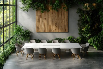 Poster - Eco-friendly Conference Room: A natural lush space for meetings and collaboration