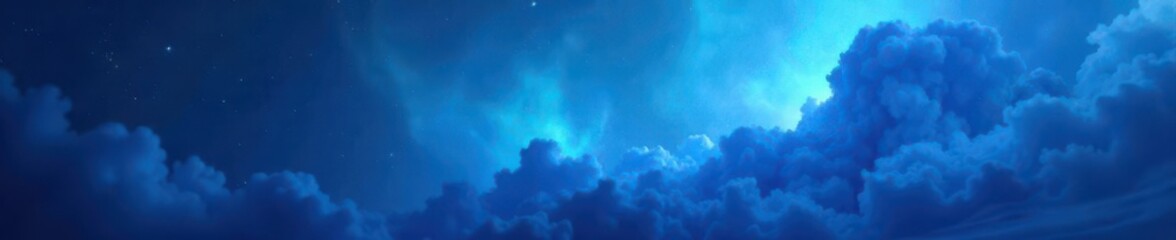 abstract blue gradient, swirling nebula effect, royal, light