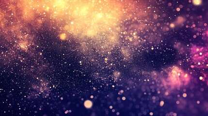 Poster - Blurry cosmic background with high-key effect featuring mysterious deep-space signals and a dreamlike atmosphere of celestial wonder