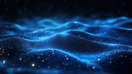 Poster - abstract blue background