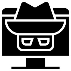 Poster - spyware vector icon