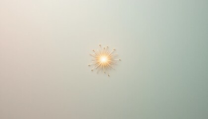 Poster - Radiant sunburst design minimalist background digital art soft color palette abstract viewpoint modern aesthetic for visual impact