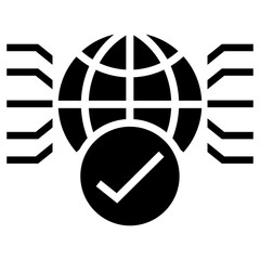 Poster - cyber defence  vector icon