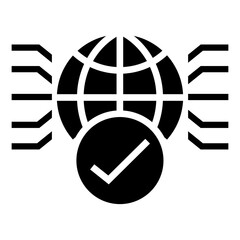Poster - cyber defence  vector icon