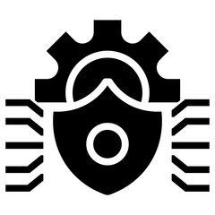 Poster - cyber security vector icon