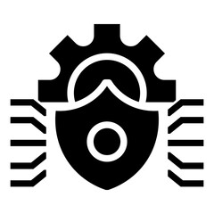 Poster - cyber security vector icon