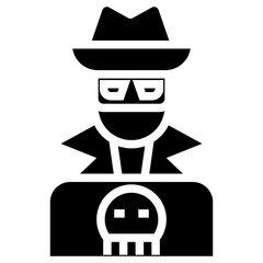 Poster - hacking vector icon