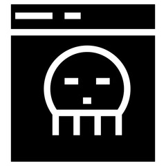 Poster - hacking information vector icon