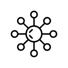 Poster - abstract molecule structure communication icon vector illustration