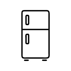 Poster - refrigerator icon vector illustration isolated on white background