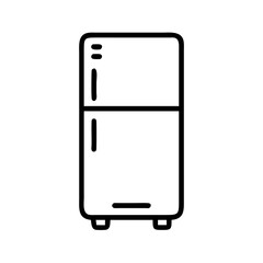 Poster - refrigerator icon vector illustration isolated on white background