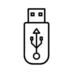 Poster - usb flash drive icon vector illustration