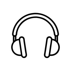 headphones icon vector illustration isolated on white background