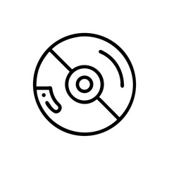 Poster - cd dvd icon vector illustration isolated on white background