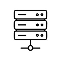 Poster - vector illustration of a computer srver icon