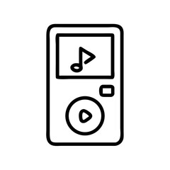 Poster - mp3 music player icon vector illustration
