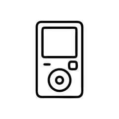 Poster - mp3 music player icon vector illustration