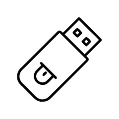 Fototapete - usb flash drive, pen drive illustration
