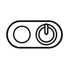 Poster - power button icon vector illustration
