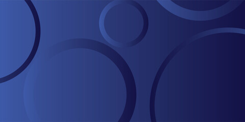 Wall Mural - minimal geometric background. blue elements with fluid gradient. cool background design for posters.