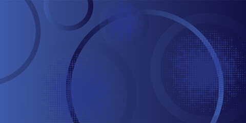 Wall Mural - minimal geometric background. blue elements with fluid gradient. cool background design for posters.