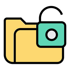 Poster - data breach vector icon