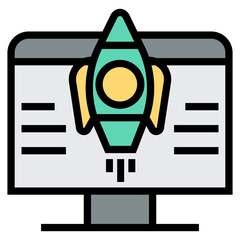 Poster - ddos attack vector icon