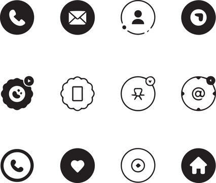social media icon vector design