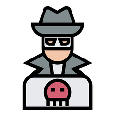 Poster - hacking vector icon