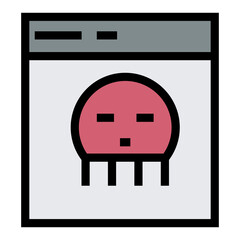 Poster - hacking information vector icon