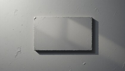 Poster - Blank canvas art showcase urban studio image display minimalist environment wide angle view creative concept