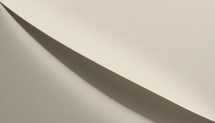 Poster - Dynamic flow of curved paper edge minimalist studio setting abstract photography soft lighting artistic perspective creative concept