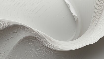 Poster - Fluid white texture modern art gallery abstract photography minimalist environment close-up view aesthetic appeal